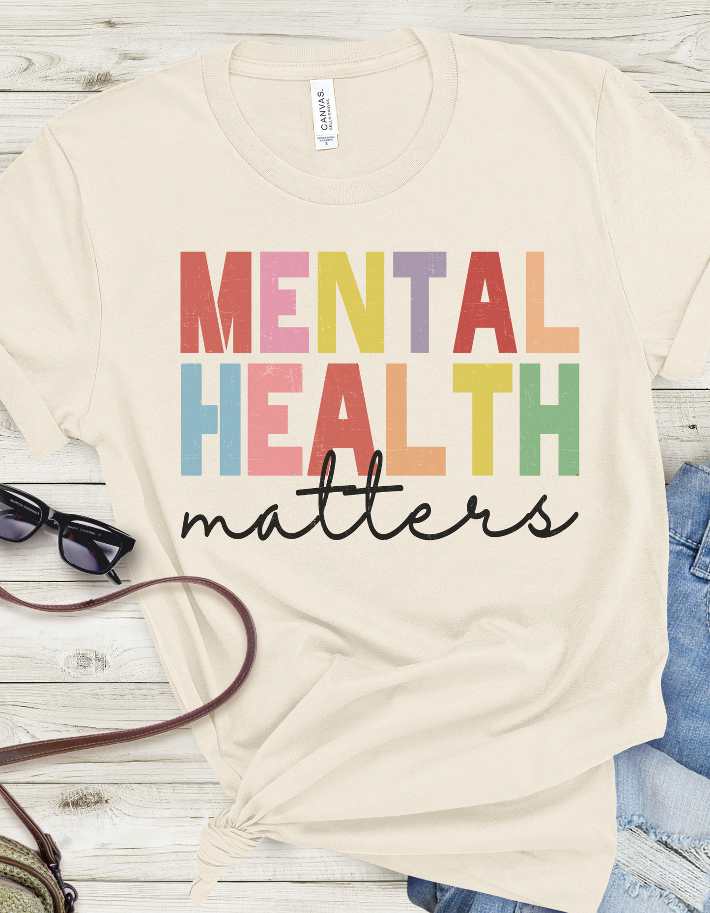 Unisex short sleeve tee, Mental Health Matters